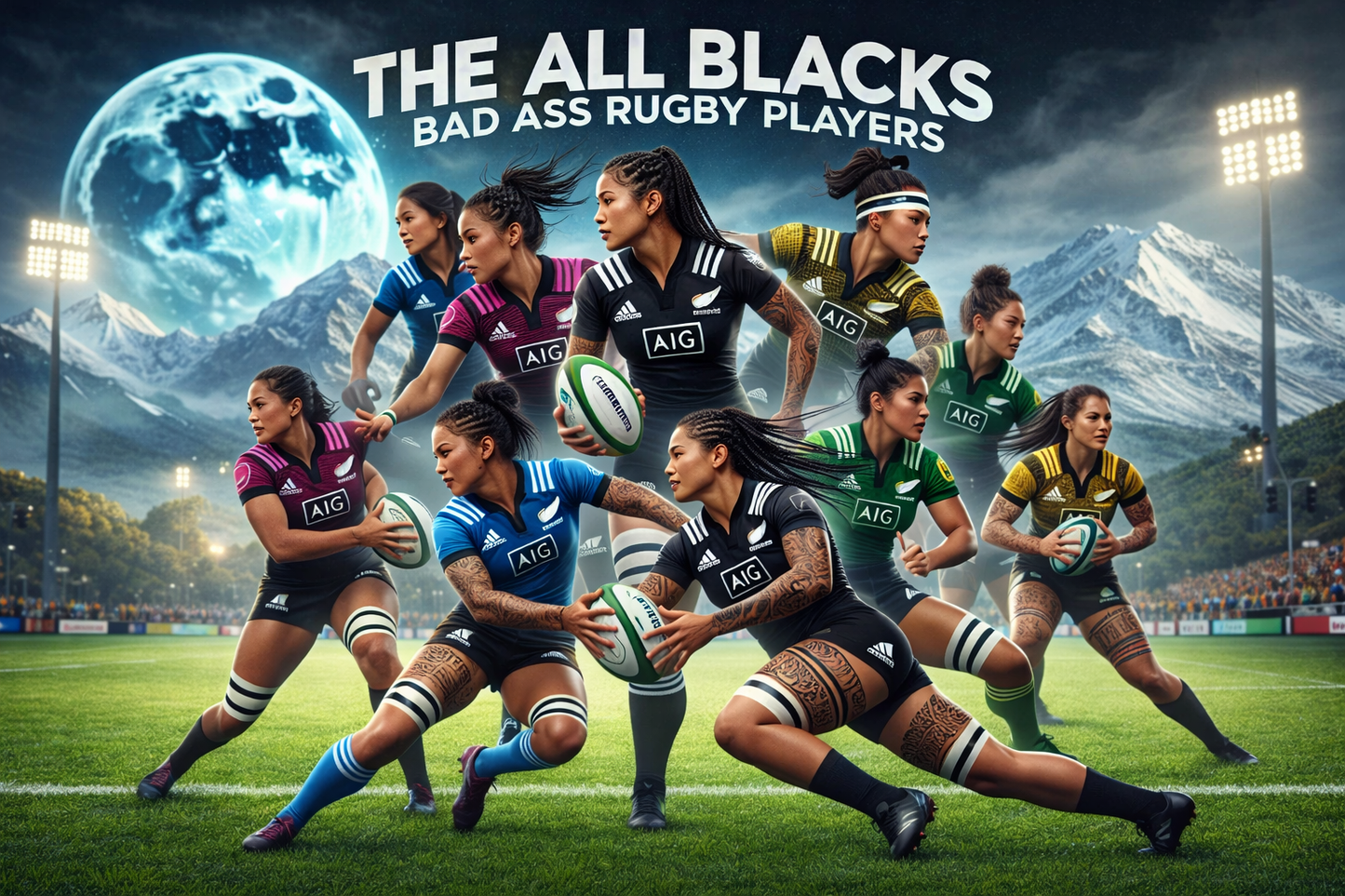 The All Blacks Bad Ass Ruby Players