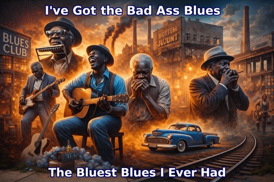 I've Got The Bad Ass Blues The Bluest Blues I Ever Had - Digital Art Download