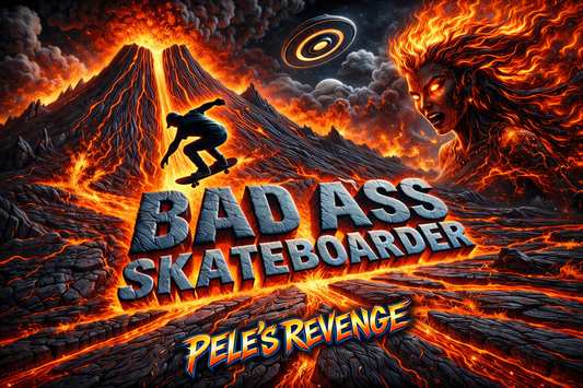 Bad Ass Skateboarder Pele's Revenge - Digital Art Download