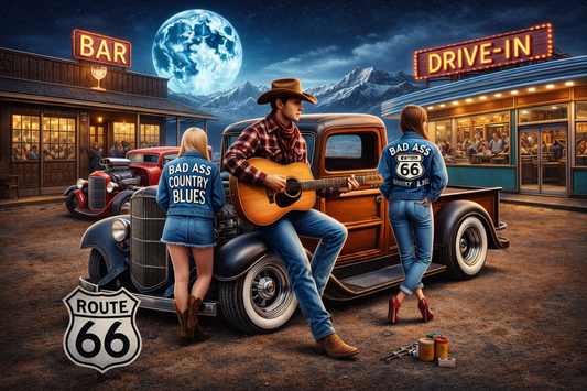 Bad Ass Country Blues Bar & 50's Drive In - Digital Art Download