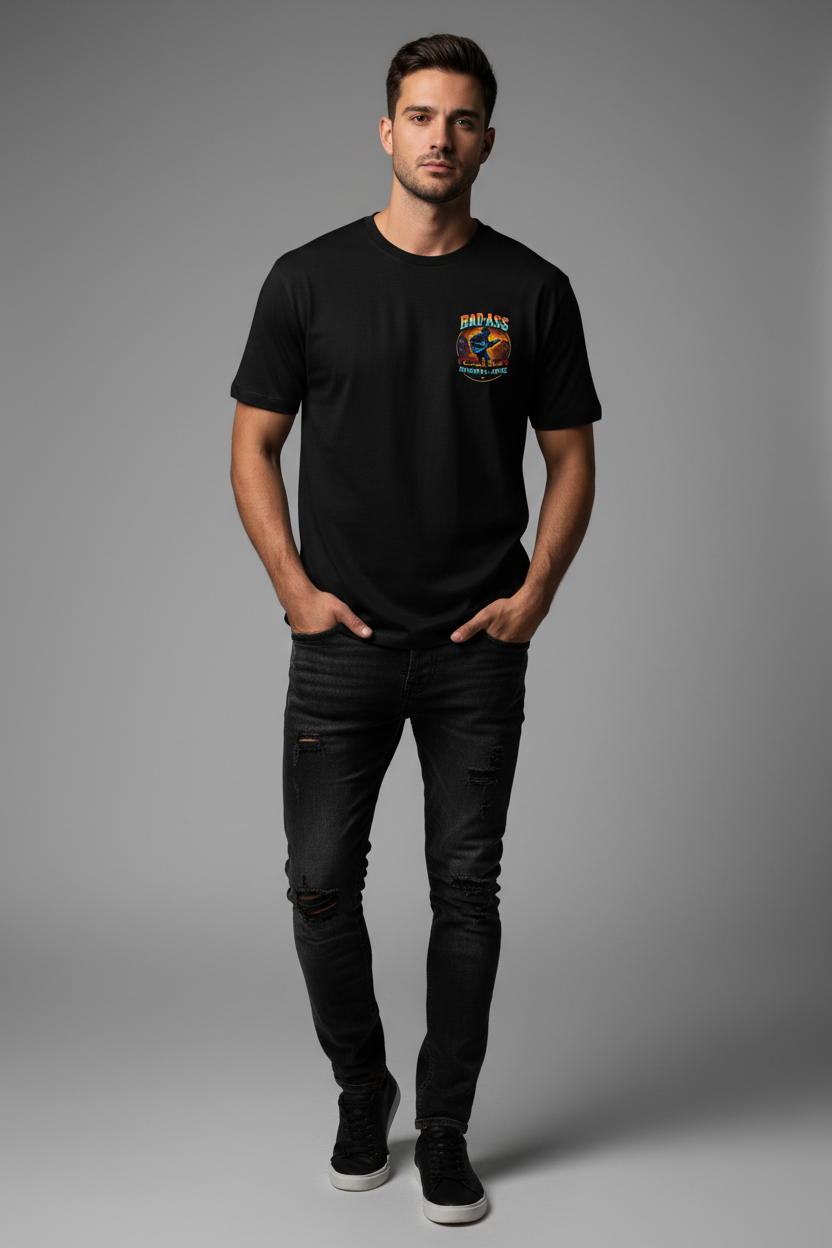 Bad Ass Country Blues T-Shirt Male Front View