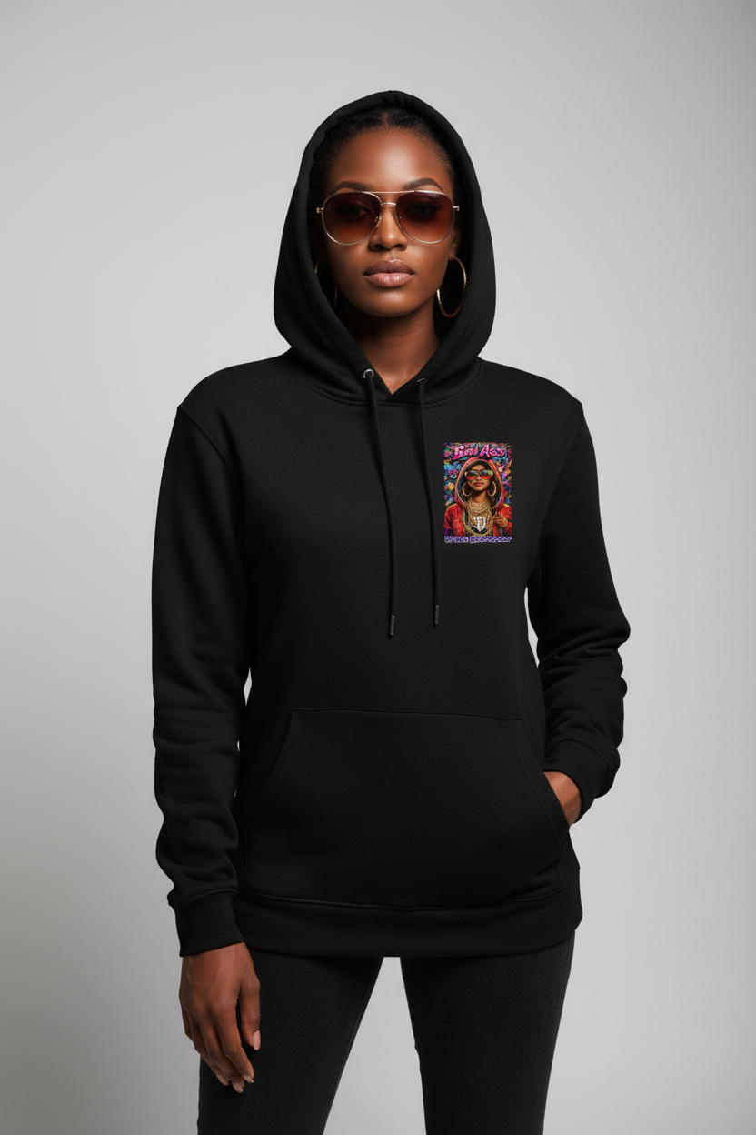 Bad Ass Urban Streetwear Hoodie Front View